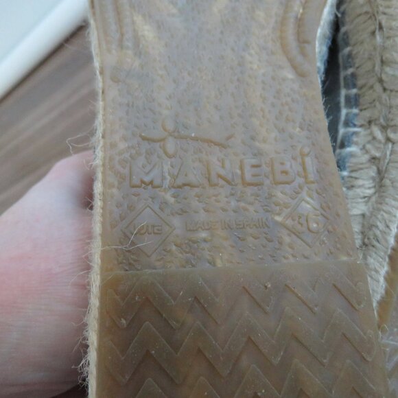 MANEBI Hamptons Loafers Espadrilles in Gray Suede Minimalist Quiet Luxury US 6 - Picture 11 of 12